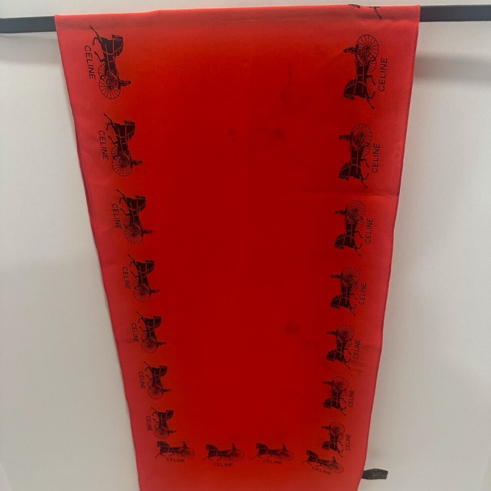 Celine Silk Scarf | Red | One Size